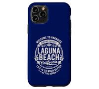 Laguna Beach California USA Vintage Paradise Artwork Case for iPhone 11 Pro