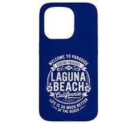 Laguna Beach California USA Vintage Paradise Artwork Case for iPhone 15 Pro