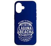 Laguna Beach California USA Vintage Paradise Artwork Case for iPhone 16