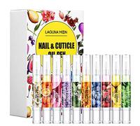 Lagunamoon 10 Pack Cuticle Oil Pens for Nail Care, 5ml Nail Oil Pens with Natural Ingredients to Moisturize and Nourish Dry Nails and Cuticles, Cuticle Oil to Prevent Nail Cracking and Hangnails