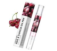 Lagunamoon Cuticle Oil Pen for Nail Care, 5ml Nail Oil Pen with Natural Ingredients to Moisturize and Nourish Dry Nails and Cuticles, Cuticle Oil to Prevent Nail Cracking and Hangnails, Cherry