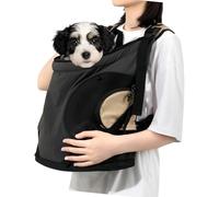 LAGUOE Breathable Adjustable Chest Carrier for Dogs Cats Secure Front-Facing Pet Backpack with Strap for Daily Adventures Oxford Pet Travel Pack