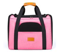 LAGUOE Small Pet Carriers Bag with Ventilated Net Window Side Storage Pocket for Commuting and Short Trip Easy to Carry Foldable Pet Bag