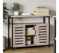 lahaina wooden 2 doors 2 shelves sideboards in greige