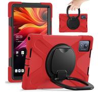 LAHDFKAJ Case for Lenovo Tab K11 Plus 11.45 Inch/K11 11.5 2024 TB352FU/TB352XU 20244, Shockproof Sturdy Cover with 360 Rotating Kickstand,Hand/Shoulder Strap Tablet Heavy Duty Case(Red)