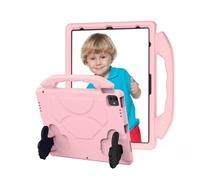 LAHDFKAJ Compatible with iPad Air 13 Inch M4 / M3 / M2 (2026/2025 / 2024) Tablet Case for Kids Lightweight EVA Shockproof Protective Handle Stand Cover Kid Friendly Case(Pink 2)