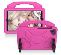 LAHDFKAJ Compatible with Lenovo Tab One 8.7 inch/K9 TB305FU (2025) Case for Kids Lightweight EVA Shockproof Protective Handle Stand Cover Kid Friendly Case(Rose rose)
