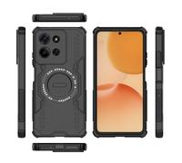 LAHDFKAJ Compatible With Motorola Moto G75 5G(Foreign Version) Full Body Rugged Shockproof Hard Thin Solid Support Wireless Charging Case(Black)