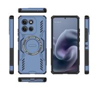 LAHDFKAJ Compatible With Motorola Moto G86 Power 5G Full Body Rugged Shockproof Hard Thin Solid Support Wireless Charging Case(Blue)