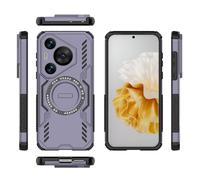 LAHDFKAJ For Huawei P70 Pro Full Body Rugged Shockproof Hard Thin Solid Support Wireless Charging Case(Purple)