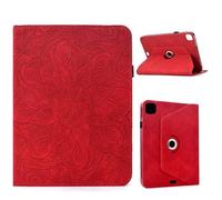 LAHDFKAJ For iPad Air 11 inch M3 M2 2025 2024/10.9 Air 5th 4th Generation 2022 2020 Case Slim PU Leather Stand Folding Folio Cover Rotating Stand Leather Cover Protective Shell and Pocket(Red)
