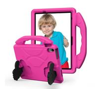 LAHDFKAJ For iPad Air 11 Inch M4 / M3 / M2 (2026/2025/2024) Case Tablet for Kids Lightweight EVA Shockproof Protective Handle Stand Cover Kid Friendly Case(Rose rose)