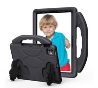 LAHDFKAJ For iPad Pro 11 Inch (M5) 2025/(M4) 2024 Tablet Case for Kids Lightweight EVA Shockproof Protective Handle Stand Cover Kid Friendly Case(Black)