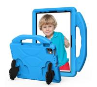 LAHDFKAJ For iPad Pro 11 Inch (M5) 2025/(M4) 2024 Tablet Case for Kids Lightweight EVA Shockproof Protective Handle Stand Cover Kid Friendly Case(Blue)