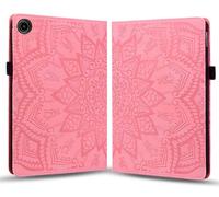 LAHDFKAJ For Lenovo Tab 10.1"（TB-311XU）/ K10C TB-311FU Slim Lightweight Embossed PU Leather Flip Holder Tablet PC Case Card Slot Tablet Case(Pink)