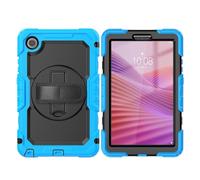 LAHDFKAJ For Lenovo Tab One 8.7 inch Case K9 TB305FU with Screen Protector, Shockproof Rugged case 360° Rotating Hand Strap/Stand For Lenovo Tab One 8.7 inch(Light Blue)