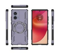 LAHDFKAJ For Motorola Edge 50 Fusion 5G(Foreign Version) Full Body Rugged Shockproof Hard Thin Solid Support Wireless Charging Case(Purple)