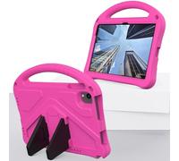 LAHDFKAJ For Urao C107 Jeazans OC101/C107 Case Lightweight EVA Tablet Cover with Adjustable Strap, Shockproof Handle & Kickstand Portable Protective Shell(Rose Red)