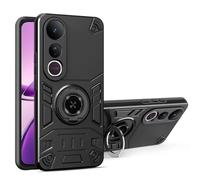 LAHDFKAJ For Vivo V50 Lite 5G Phone Case Full Protective Case Military Grade Dual Layer Shockproof Cover Rugged Protection Cover with Kickstand(Black)