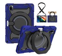 LAHDFKAJ Heavy-Duty Protective Case for Xiaomi Mi Pad 5 / Mi Pad 5 Pro 11 Inch 2021, 360° Rotating Stand, Shoulder Strap, Pencil Holder & Handle Ring, Shockproof Cover for Kids & Adults(Dark Blue)