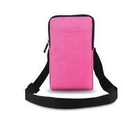 LAHDFKAJ Mens Holster For iPhone 16/15/14/13/12 Pro Max,Mini Small Messenger Crossbody Shoulder Bag, For Galaxy S25/S24/S23/S22/S21 Ultra,S23 FE/Pixel 6/7/8 Pro(Rose Red)