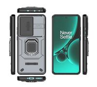 LAHDFKAJ Phone Cover Bundles Compatible With Oneplus Nord CE3 5G(Foreign Version) Phone Case Slim Case Kickstand Phone Case PC & TPU Phone Case Cover Push Window Phone Case Case(Gray)