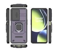 LAHDFKAJ Phone Cover Bundles Compatible With Oneplus Nord CE3 Lite 5G(Foreign Version) Phone Case Slim Case Kickstand Phone Case PC & TPU Phone Case Cover Push Window Phone Case Case(Purple)
