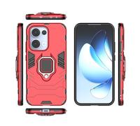 LAHDFKAJ Phone Cover Bundles Compatible With Oppo Reno 13 5G Phone Case, Slim Case Stand Kickstand PC & TPU Cover With Holder Case(Red)