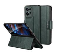 LAHDFKAJ Phone Cover Bundles For Huawei Mate XS2 Full Body Case,Leather Folio Flip Magnetic Slim Phone Cove, Shockproof Protective Case with Hinge Protection+Kickstand Case(Green)