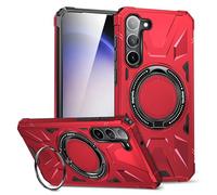 LAHDFKAJ Phone Cover Bundles For Samsung Galaxy S23 Plus Case,TPU+PC Two-layer Drop Protection Case, Heavy-Duty Protective Case For Wireless Charging Case Kickstand Cover. Case(Red)