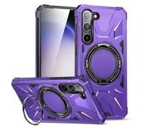 LAHDFKAJ Phone Cover Bundles For Samsung Galaxy S23 Plus Case,TPU+PC Two-layer Drop Protection Case, Heavy-Duty Protective Case For Wireless Charging Case Kickstand Cover. Case(Purple)