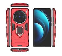 LAHDFKAJ Phone Cover Bundles For Vivo X100 Pro 5G Phone Case, Slim Case Stand Kickstand PC & TPU Cover With Holder Case(Red)