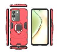 LAHDFKAJ Phone Cover Bundles For Vivo Y200 Phone Case, Slim Case Stand Kickstand PC & TPU Cover With Holder Case(Red)