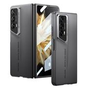LAHDFKAJ Phone Flip Case Luxury Case Compatible with Honor Magic Vs2 Case with Screen Protector Case, Rugged Cover Shockproof Hard Full-Body Protective Phone Case Cover Case Cover(Gray)