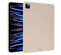 LAHDFKAJ Tablet Case Compatible with Xiaomi Pad 7S Pro 2025 12.4 Inch Soft Design Matte TPU Slim Shockproof Protective Case,Slim Fit Lightweight Silicone Smart Cover(Beige)