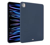 LAHDFKAJ Tablet Case Compatible with Xiaomi Pad 7S Pro 2025 12.4 Inch Soft Design Matte TPU Slim Shockproof Protective Case,Slim Fit Lightweight Silicone Smart Cover(Navy Blue)