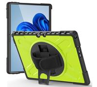 LAHDFKAJ Tablet Case For Microsoft Surface Pro 8 13 Inch - Rugged Kickstand Protective Case with Rotate Stand,Handle Stand Bumper Shockproof Protective Cover(Yellow)