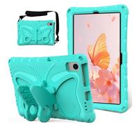LAHDFKAJ Tablet Cases Compatible with Huawei Matepad SE 10.4inch (2022/2023) Case,Lightweight EVA Kid Friendly Shockproof Protective Case,Shoulder Strap Case Butterfly Kids Case Tablet PC Case(Green)