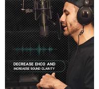 Lahdrhab 1 Pack Acoustic Foam Panels High Density Sound Absorbing Panels 48 X 24 X 2Inch For Home,Office, Recording Room, Studio