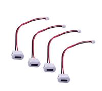 Lahdrhab 10Pcs USB Type C Connector Jack Female Type-C USB Connector with Card Buckle High Current Fast Charging Jack Port USB-C Charger Plug B