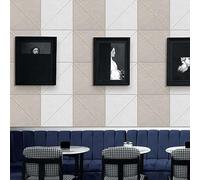 Lahdrhab 12 Pack Acoustic Panels, 12 X 12Inch Decorative Soundproofing Panels, Wall and Ceiling Acoustical Panels Shallow Camel Easy Install Easy to Use