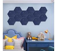 Lahdrhab 12 Pack Starry Hexagon Acoustic Panels,Sound Proofing Padding,Sound Absorbing Panel for Studio Acoustic Treatment