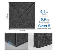 Lahdrhab 12 Pcs Acoustic Panels,Sound Insulation Board,Wall Sound Insulation Board,for Acoustic Treatment,Wall Decor,Studio,Etc