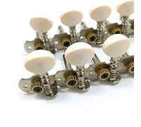 Lahdrhab 12 Strings Acoustic Guitar Tuning Pegs Chrome Plated Machine Heads 6L 6R Acoustic Guitar Instruments Accessory Part