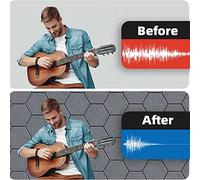Lahdrhab 12Pcs Self-Adhesive Sound Proof Foam Acoustic Panels 12X10X0.4In Hexagonal,Drak Gray