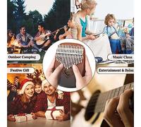Lahdrhab 17 Key Portable Finger Piano Kalimba Musical Instrument For Kids Adults Beginners Music Enthusiasts