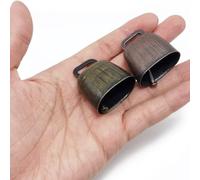Lahdrhab 18PCS Cow Horse Sheep Grazing Copper Bells Small Brass Bells,Cowbell Retro Bell Cow Bells Noise Maker