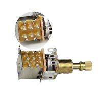 Lahdrhab 1Pcs Guitar Push/Push Potentiometer Short Shaft Push Push Potentiometer Electric Guitar Pot A500K for Guitar Bass Parts
