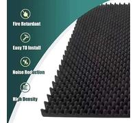 Lahdrhab 2 Pack Acoustic Foam Panels High Density Sound Absorbing Panels 48 X 24 X 2Inch For Home,Office, Recording Room, Studio