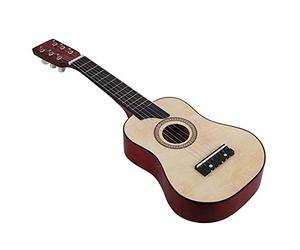 Lahdrhab 25 Inch Basswood Acoustic Guitar 6 Strings Small Mini Guitar with Guitar Pick Strings for Children Beginner